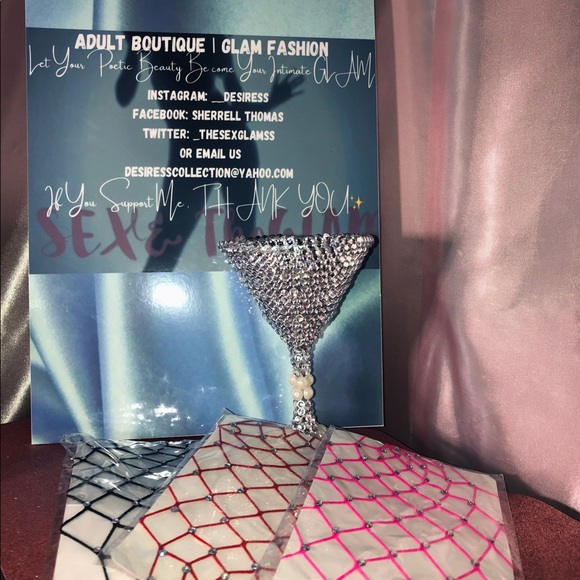 Bossy Girl Rhinestone Thigh Highs - Picture 7 of 9